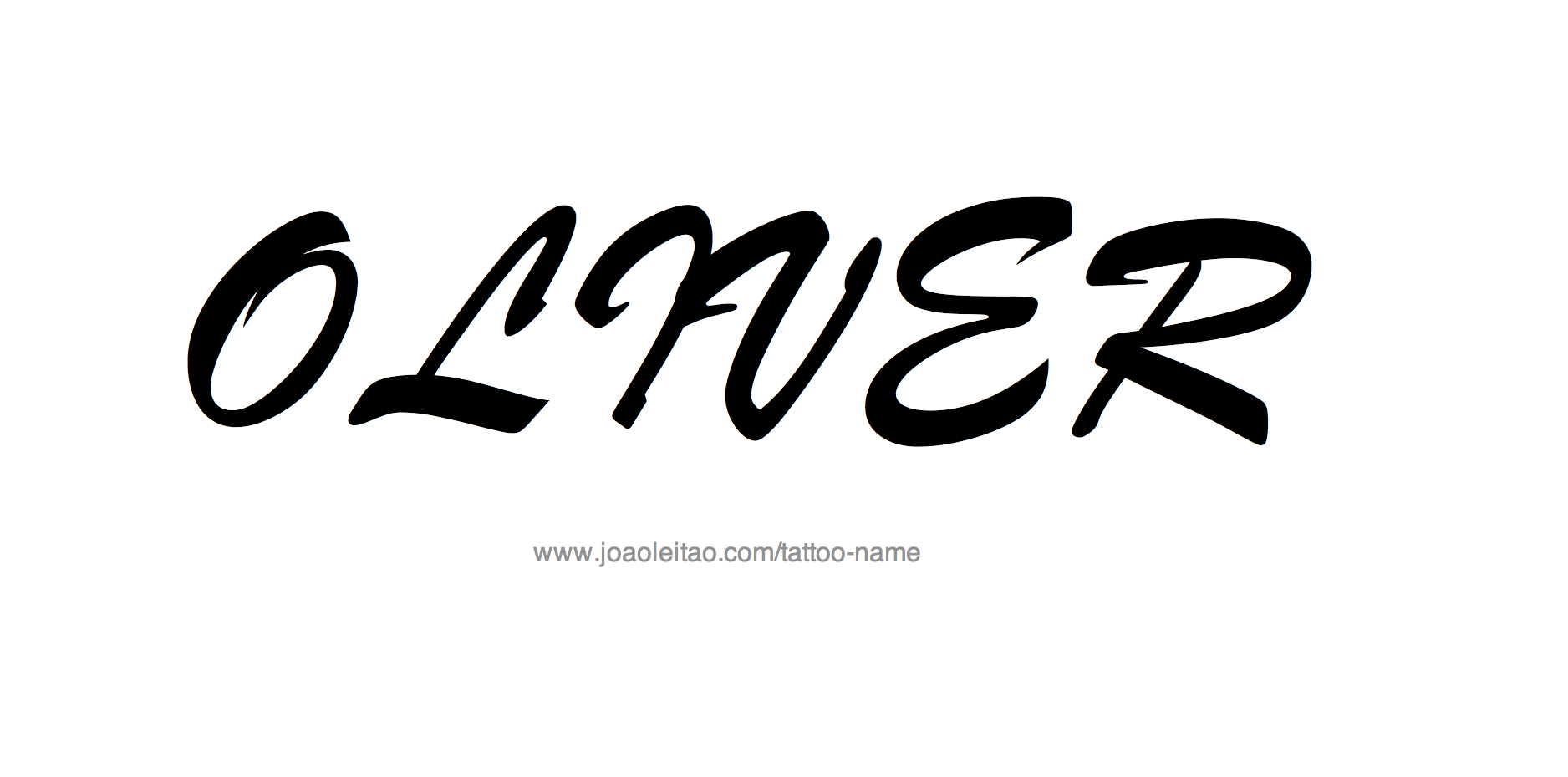 Oliver Name Tattoo Designs